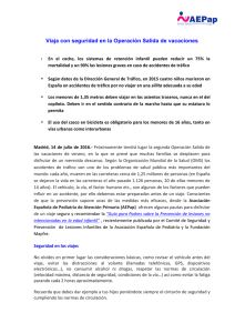 Nota de Prensa - Asociación Española de Pediatría de Atención