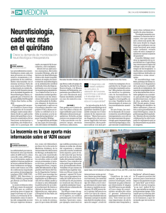 Neurofisiología, cada vez más en el quirófano