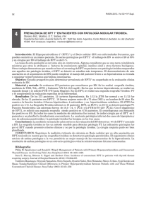 4 prevalencia de hpt 1° en pacientes con patología nodular tiroidea.