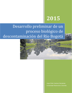 Desarrollo preliminar de un proceso biológico de descontaminación