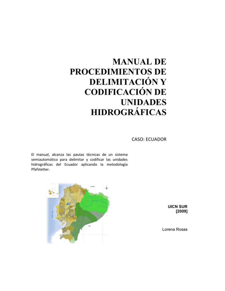 Manual De Procedimientos De La Delimitaci N Y Codificaci N