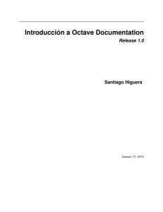 Introducción a Octave Documentation