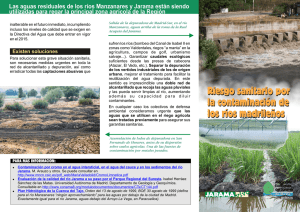 Riesgo sanitario por la contaminación de los ríos madrileños Riesgo