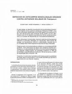OBTENCION DE ANTlCUERPOS MONOCLONALES