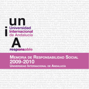 Memoria de Responsabilidad Social 2009-2010