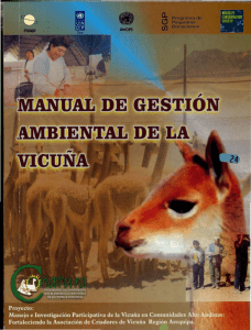 Manual de Gestión Ambiental de la Vicuña