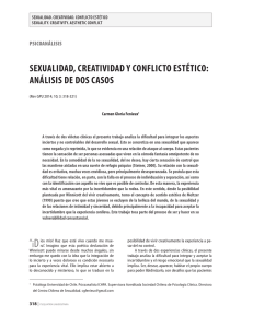 Sexualidad, creatividad y conflicto eStético: análiSiS de doS caSoS