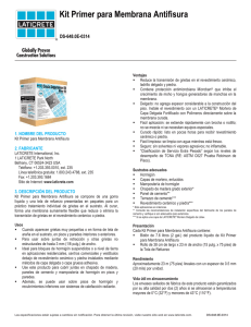 Kit Primer para Membrana Antifisura