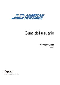 Guía del usuario - American Dynamics