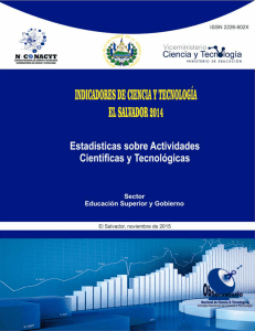 indicadores de ciencia y tecnología el salvador 2014