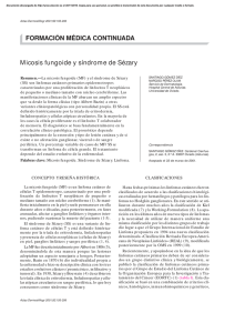 Micosis fungoide y síndrome de Sézary FORMACIÓN