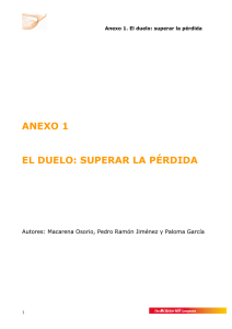 Anexo 1. El duelo: superar la pérdida