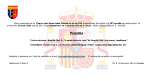“La Guardia Civil: funciones y despliegue”.