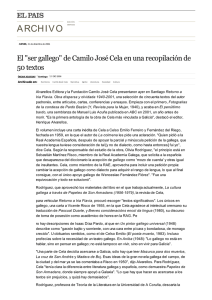 "ser gallego" de Camilo José Cela en una recopilación de