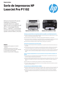 Serie de impresoras HP LaserJet Pro P1102