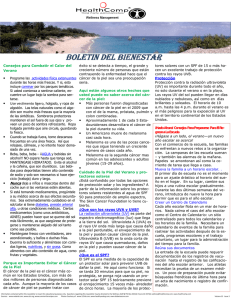 Summer Newsletter-Spanish