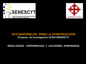 ECO MATERIALES - Instituto Nacional de Eficiencia Energética y