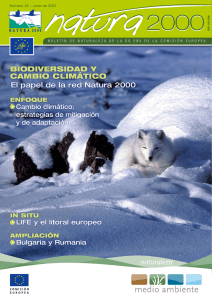 BIODIVERSIDAD Y CAMBIO CLIMÁTICO El papel de la red Natura