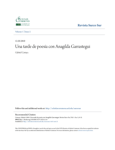 Una tarde de poesía con Anagilda Garrastegui