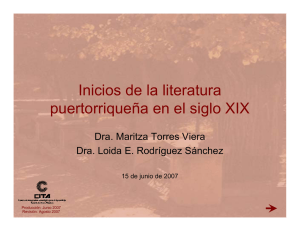 Inicios de la literatura puertorriqueña