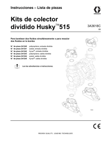 3A3618, Kits de colector dividido Husky 515, Instrucciones