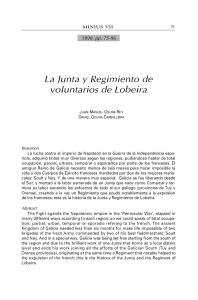 La Junta y Regimiento de voluntarios de Lobeira