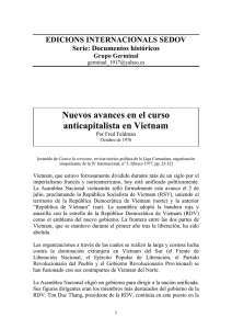 Nuevos avances en el curso anticapitalista en Vietnam