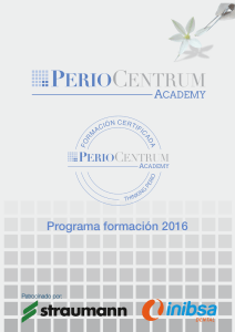 Cursos Periocentrum 2016 Formación para