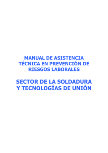 SECTOR DE LA SOLDADURA Y TECNOLOGÈAS DE UNIÌN