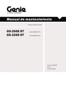 Parts Manual Manual de mantenimiento