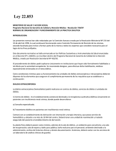 Ley 22.853 - Sociedad Argentina de Nefrología