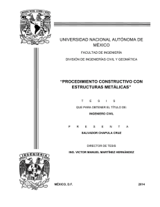 Tesis Procedimiento Constructivo con Estructuras Metálicas