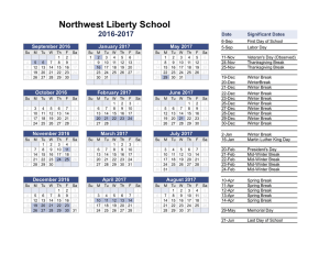 15-16 calendar - Northwest Liberty School