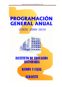 Programación General Anual IES Ramón y C