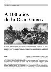 A 100 años de la Gran Guerra