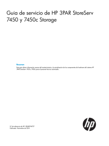 Guía de servicio de HP 3PAR StoreServ 7450 y 7450c Storage