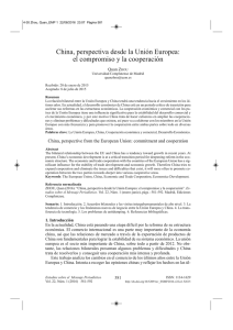 China, perspectiva desde la Unión Europea