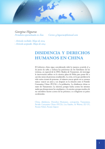 disidencia y derechos humanos en china