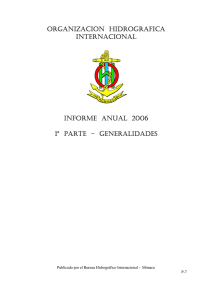 organizacion hidrografica internacional informe anual 2006 1ª parte