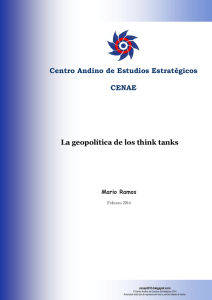 La geopolítica de los think tanks