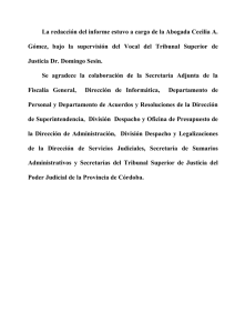 Informe Anual - Acitividad Judicial 1996/97