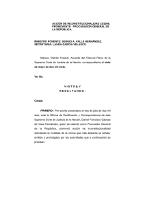 ACCIÓN DE INCONSTITUCIONALIDAD 32/2006. PROMOVENTE