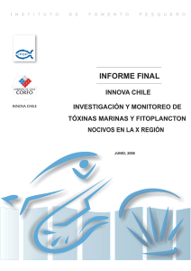 141.Investigacion y monitoreo de toxinas marinas y fitoplancton