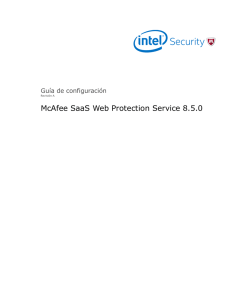 Guía de configuración McAfee SaaS Web Protection Service