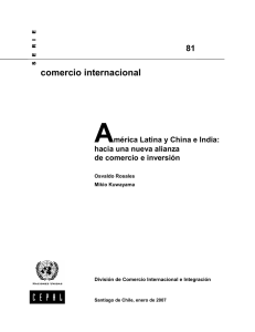 comercio internacional - Comisión Económica para América Latina