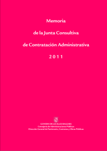 Memoria de la Junta Consultiva de Contratación Administrativa 2 0 1 1