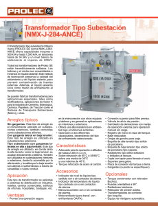 Transformador Tipo Subestación (NMX-J-284-ANCE)