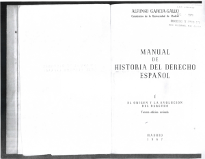 Manual de Historia del Derecho Espanol