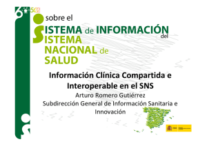 Información Clínica Compartida e Interoperable en el SNS