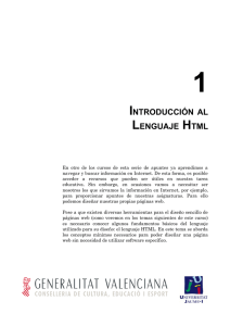introducción al lenguaje html
